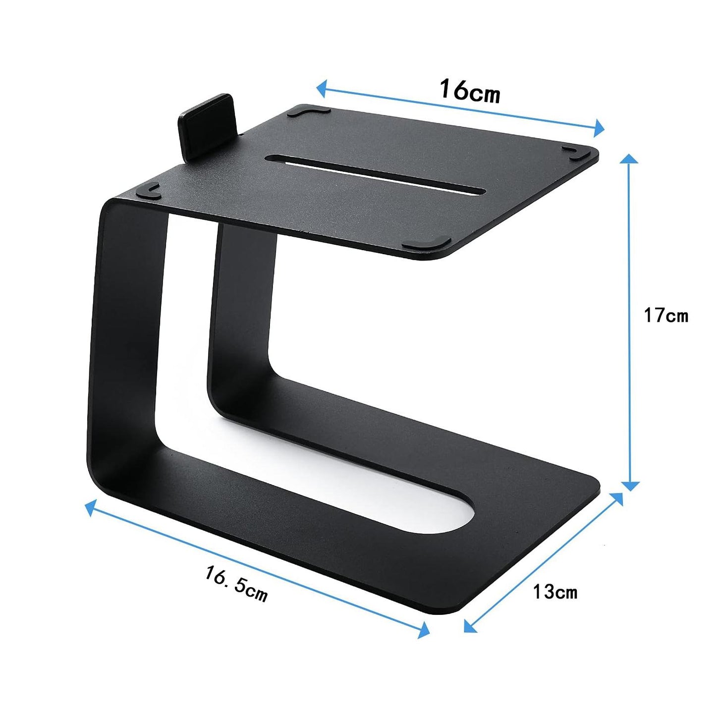 Tabletop Computer Speaker Stand Rack C Shaped with Vibration Absorption Pads