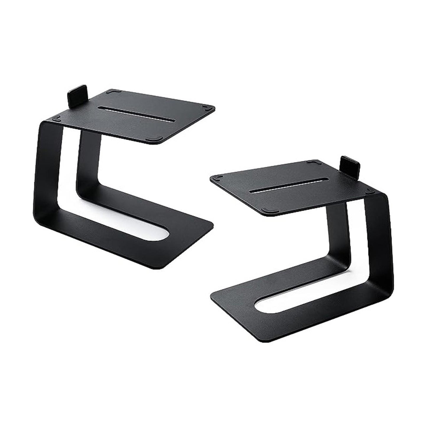 Tabletop Computer Speaker Stand Rack C Shaped with Vibration Absorption Pads