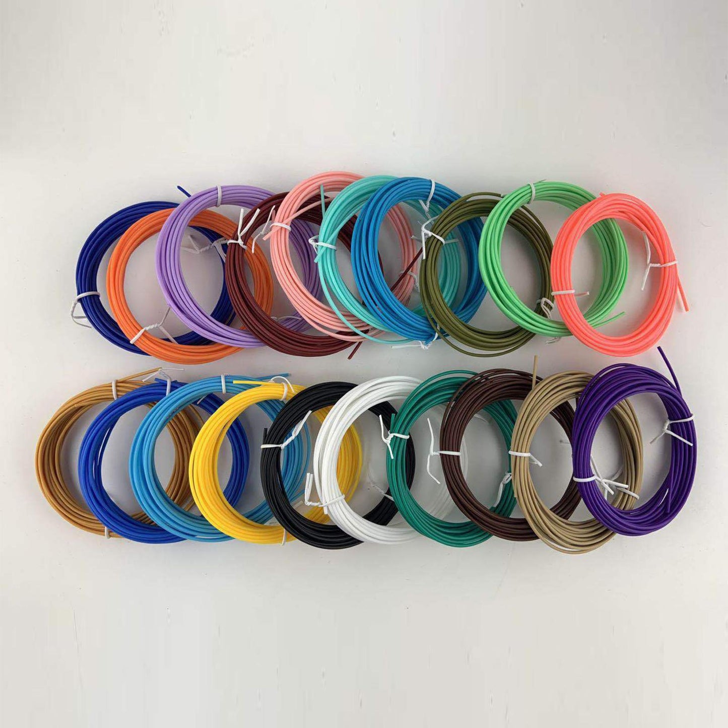 3D Printer Filament Refills for Most 3D Printer Good Shaping Diameter 1.75mm 10m 20 Colors