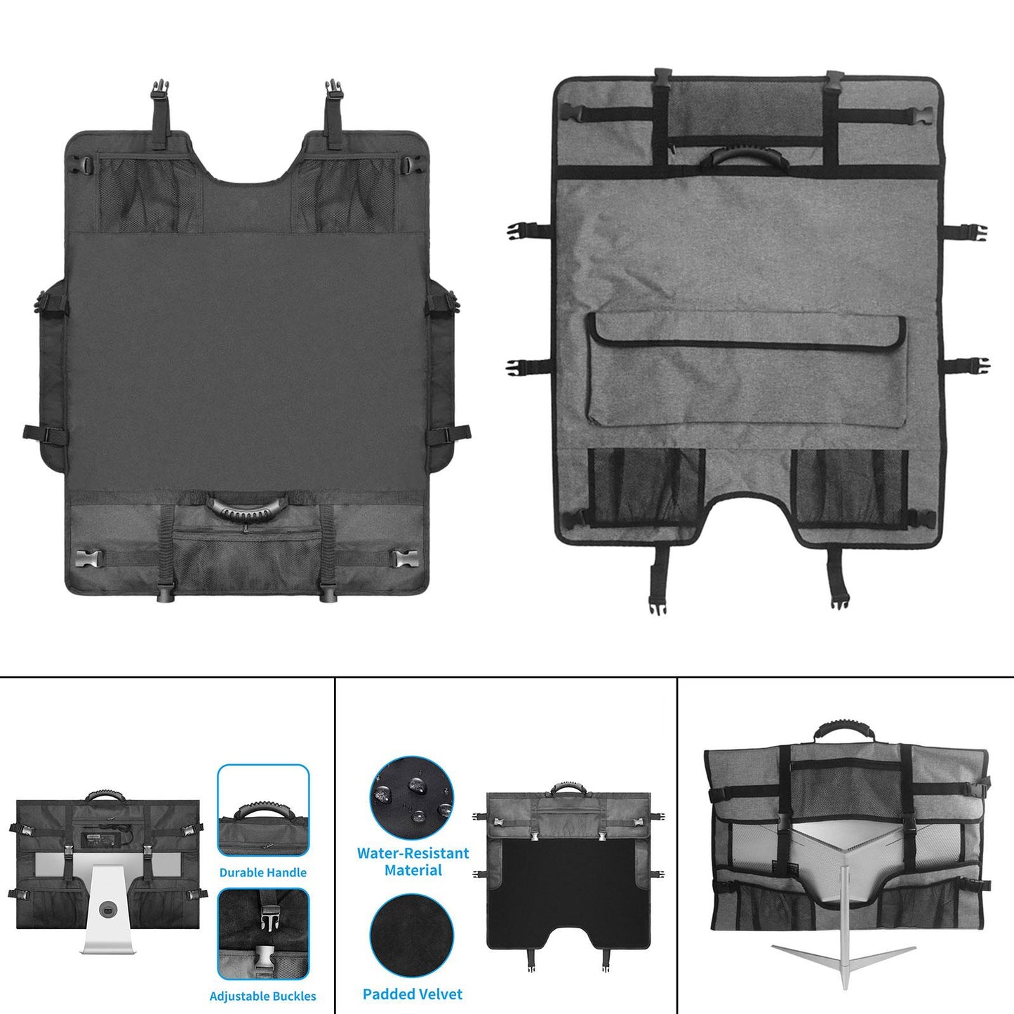 Computer Tote Bag 27 inch Durable Computer Carrying Case for Travel Business black