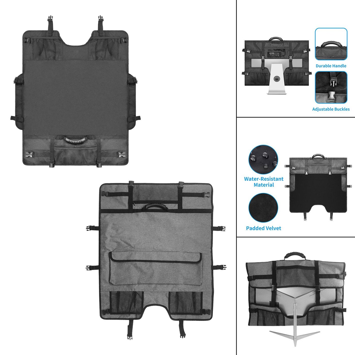 Computer Tote Bag 27 inch Durable Computer Carrying Case for Travel Business black