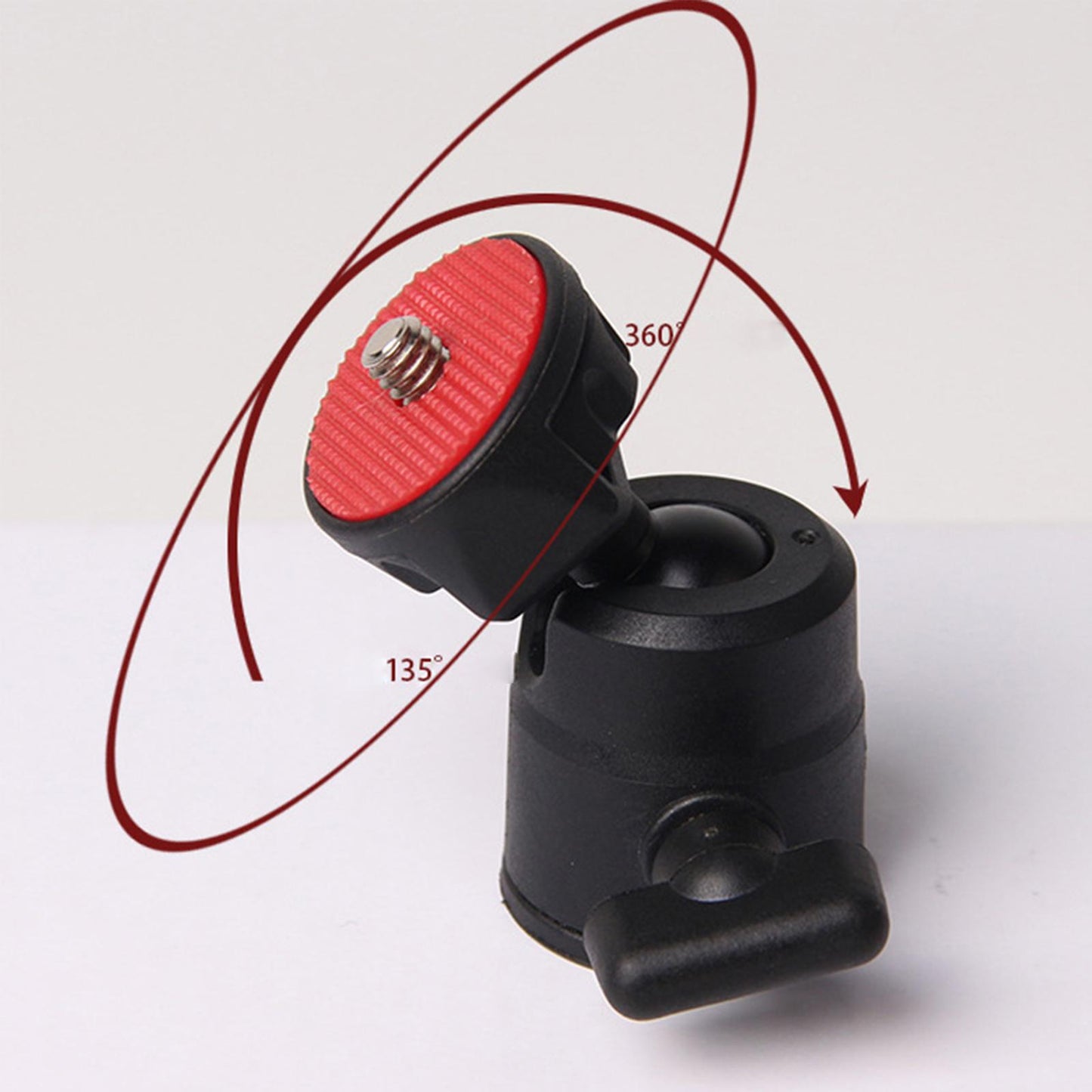 Metal Tripod Ball Head Adapter Alloy 360 Rotatable Ball Head for Light Stand