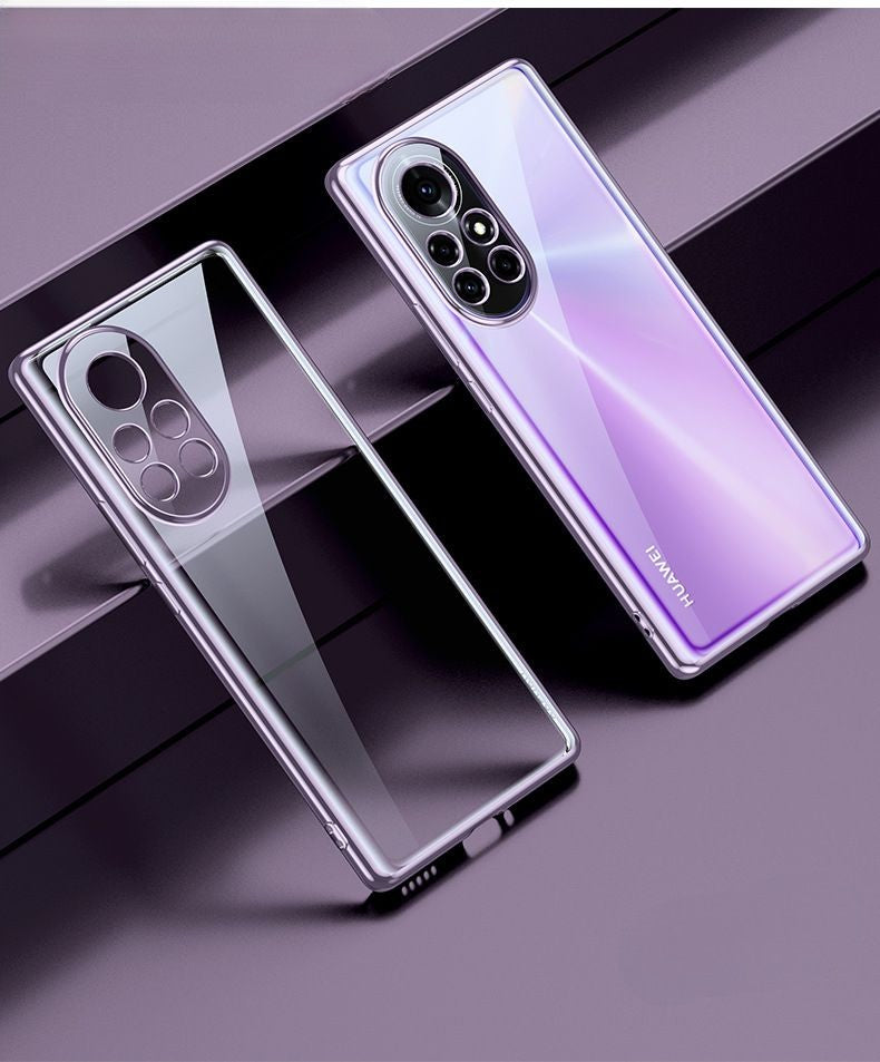 Transparent Electroplating Straight Edge Ultra-Thin TPU Suitable For Nova 8