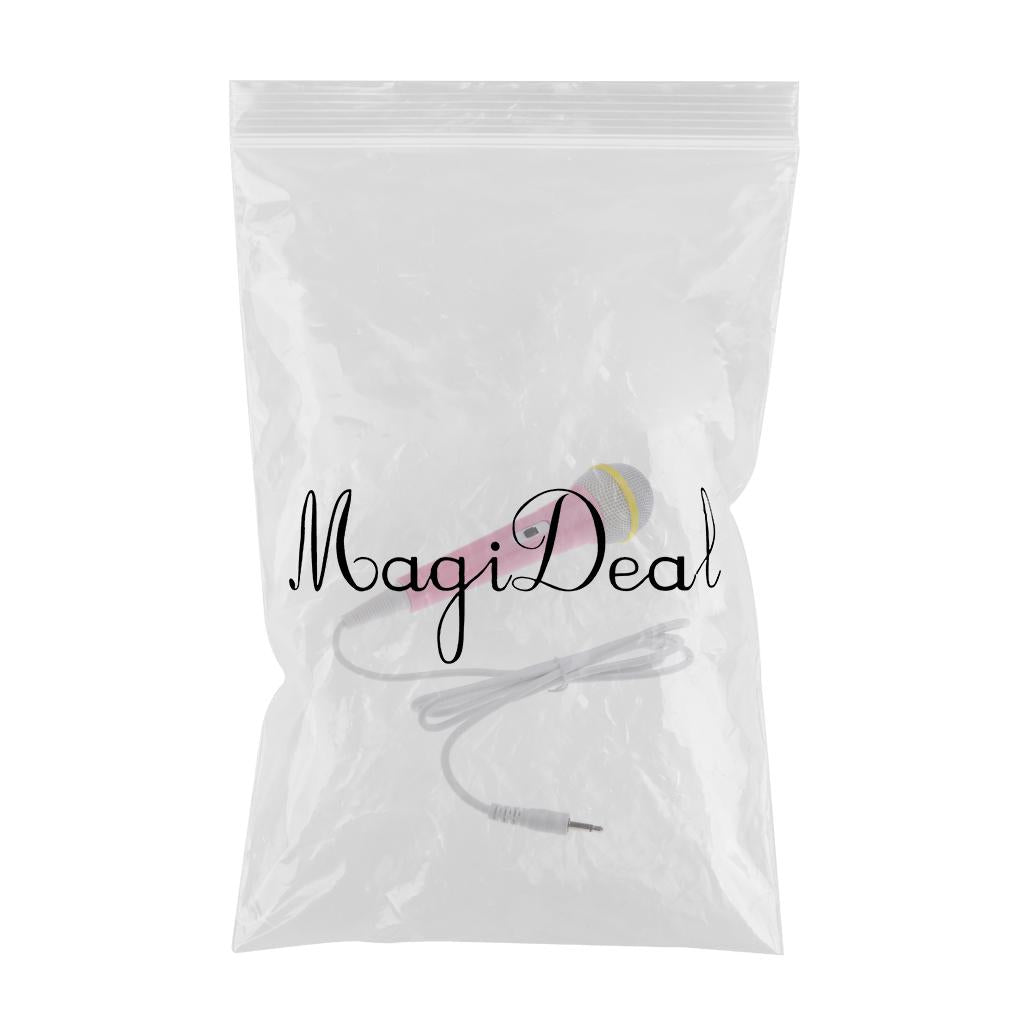 Kids Learning Machine Microphone Mini Desktop Computer Microphone Pink