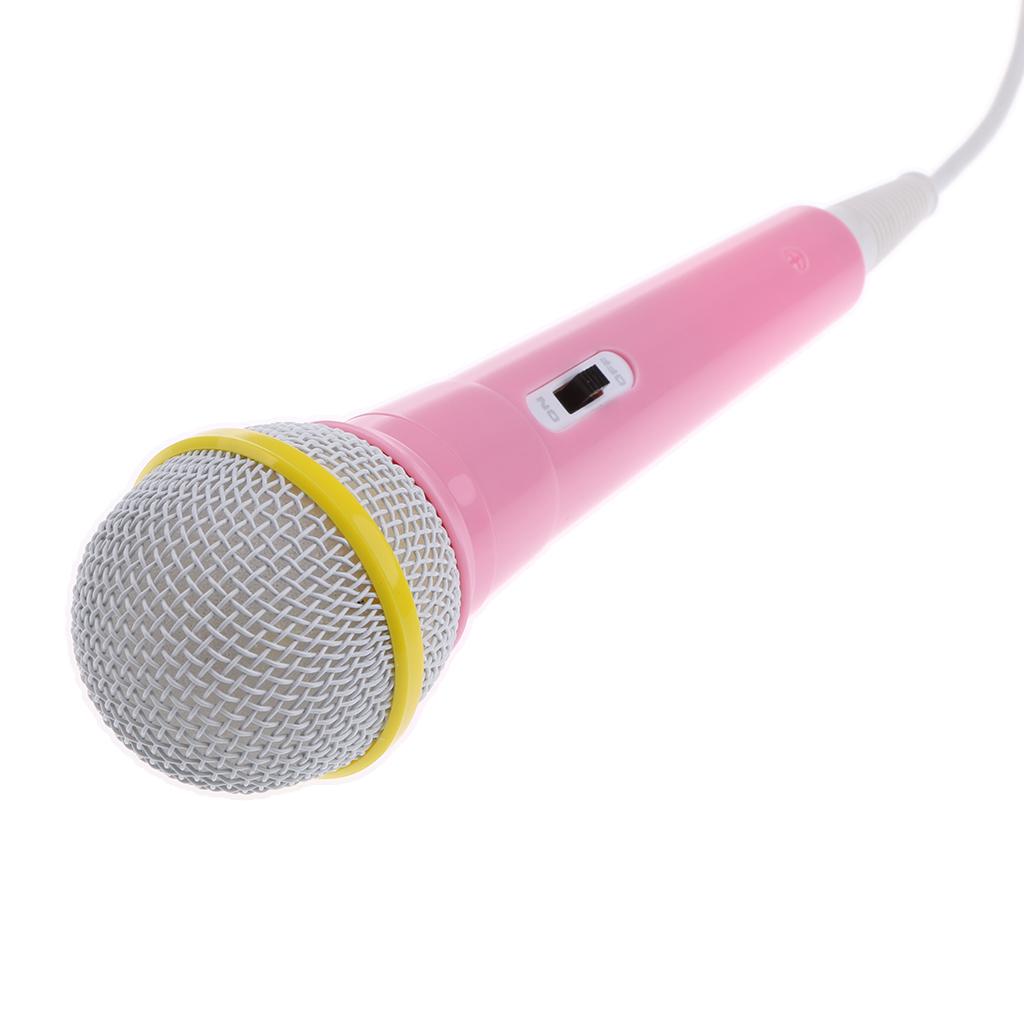 Kids Learning Machine Microphone Mini Desktop Computer Microphone Pink
