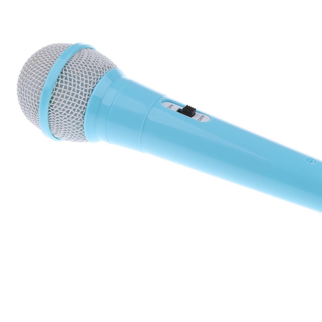 Kids Learning Machine Microphone Mini Desktop Computer Microphone Blue
