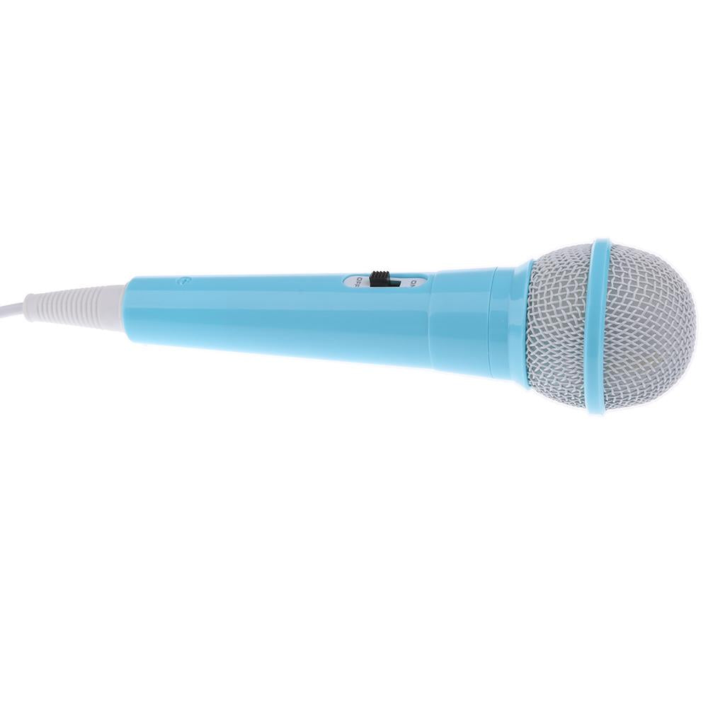 Kids Learning Machine Microphone Mini Desktop Computer Microphone Blue