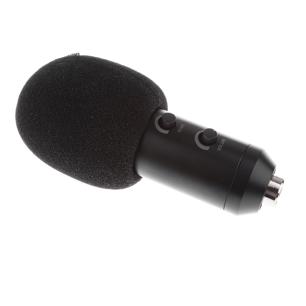 Condenser Microphone Kit Studio Recording Microphone+Shock Mount+Foam Cap
