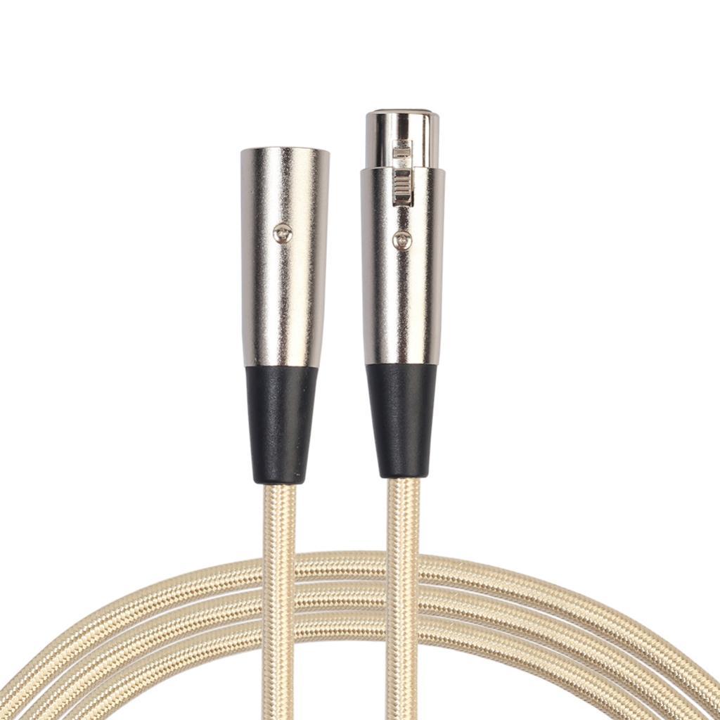 3 Pin XLR Male to Female Extension Cord Microphone Mic Audio Cable 500cm