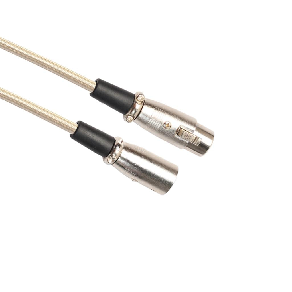 30cm Mic Audio Cable 3 Pin XLR Male to Female Extension Cord for Speaker