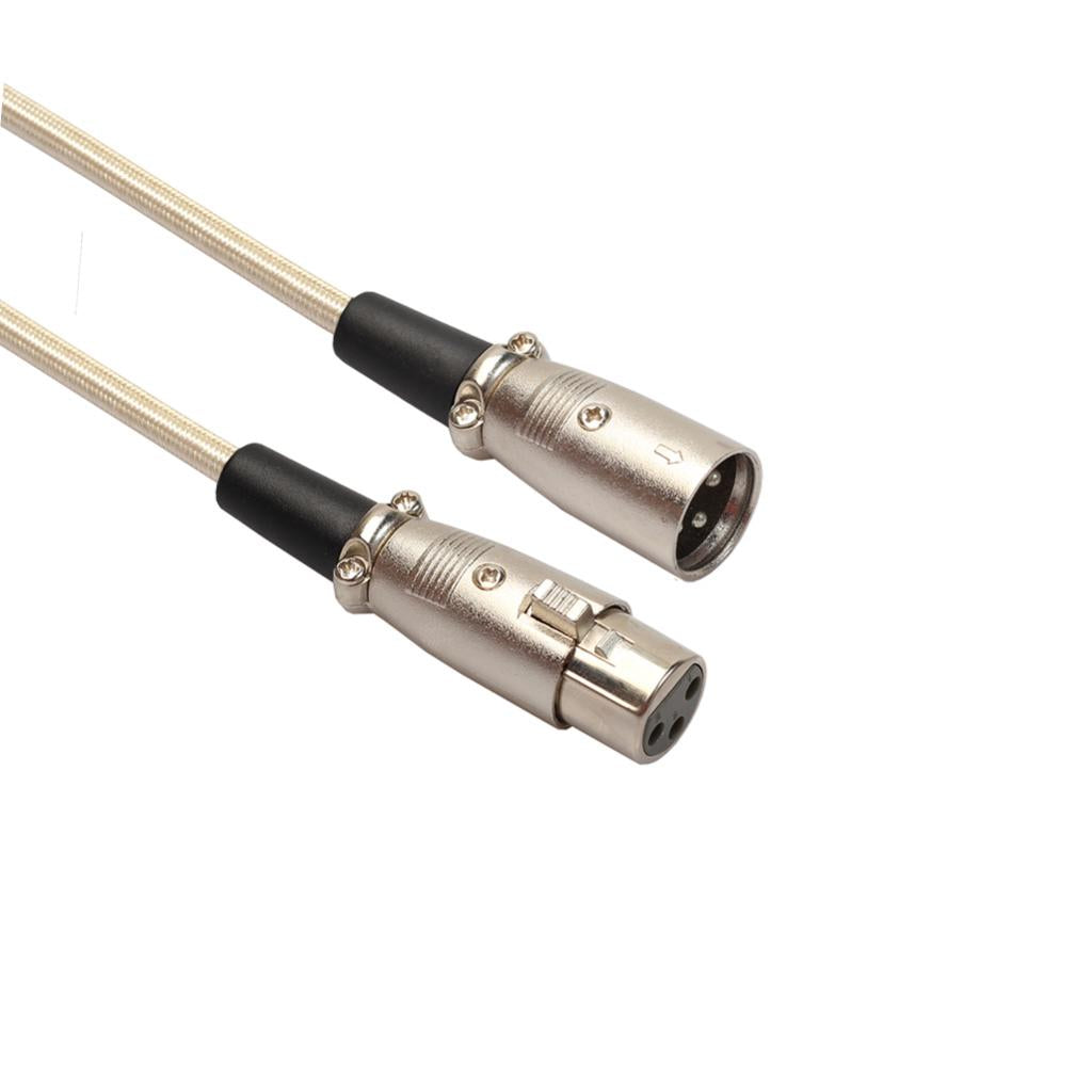 30cm Mic Audio Cable 3 Pin XLR Male to Female Extension Cord for Speaker
