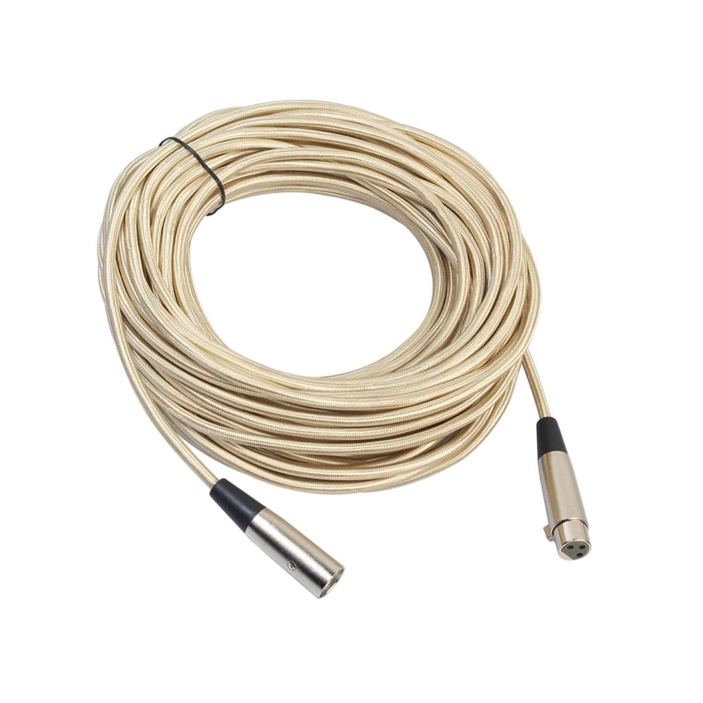 XLR Male to Female Microphone Mic Cable Wire for Guitar Amplifier 15m