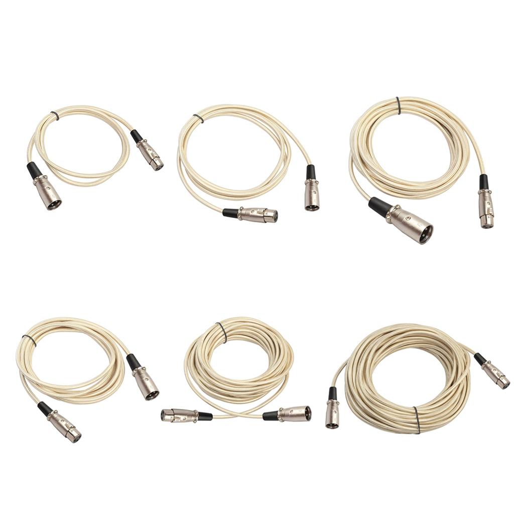 XLR Male to Female Microphone Cable Mic Audio Cord for Mixer Amplifier 20m