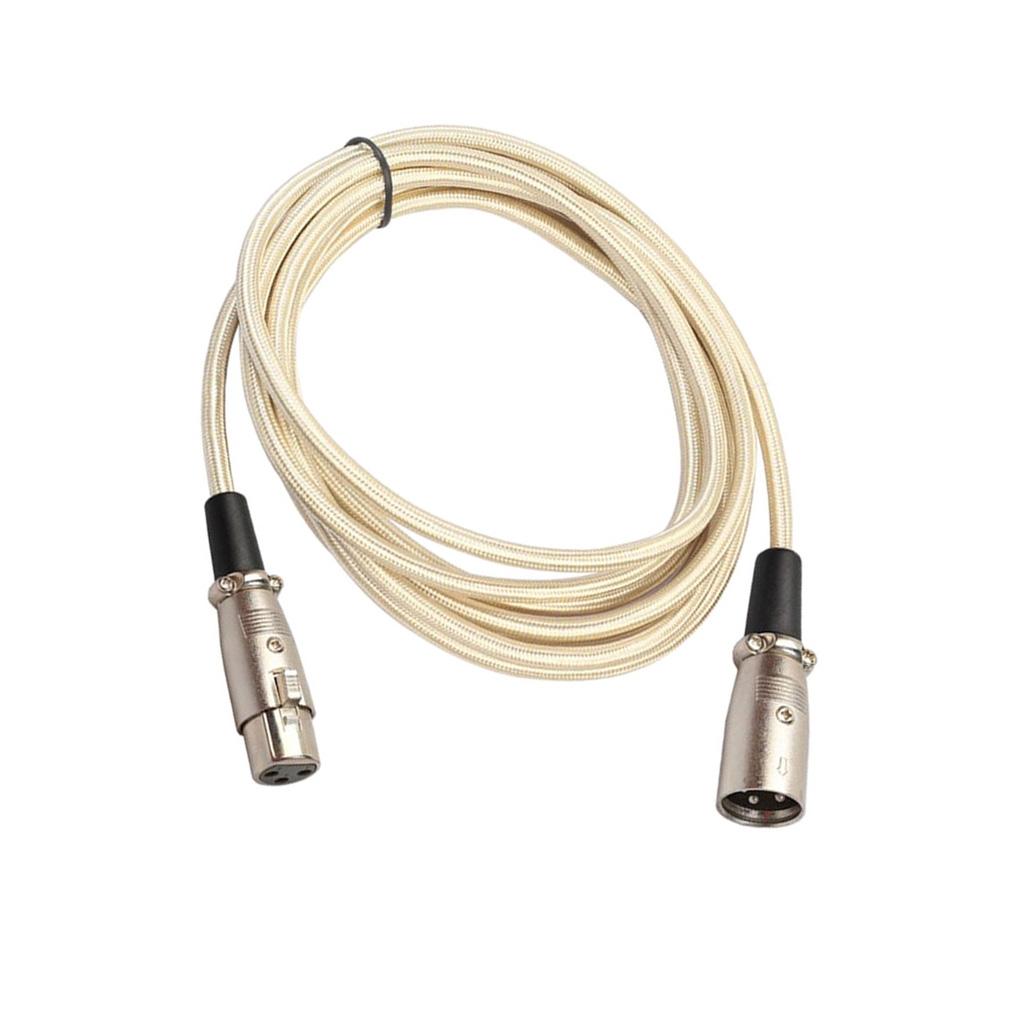 XLR Male to Female Microphone Cable Mic Audio Cord for Mixer Amplifier 5m