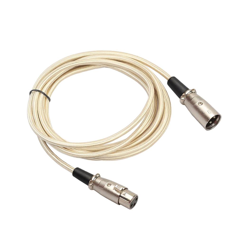 XLR Male to Female Microphone Cable Mic Audio Cord for Mixer Amplifier 5m