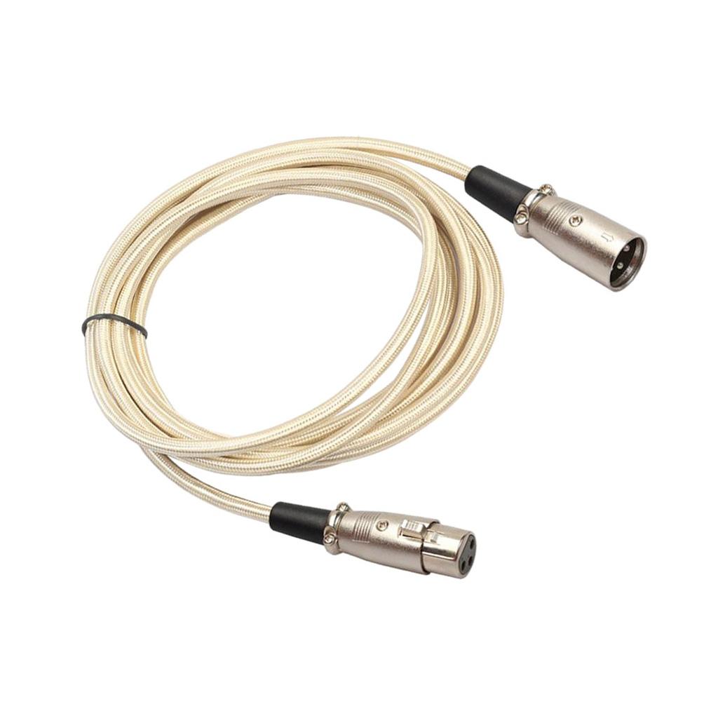 XLR Male to Female Microphone Cable Mic Audio Cord for Mixer Amplifier 5m
