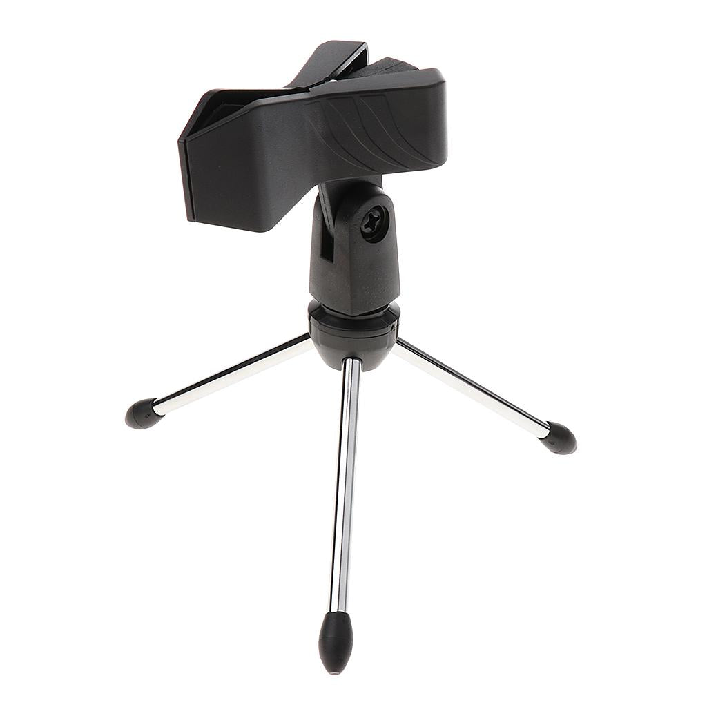 Desktop Tripod Microphone Stand with Clip for Stage Conference #2