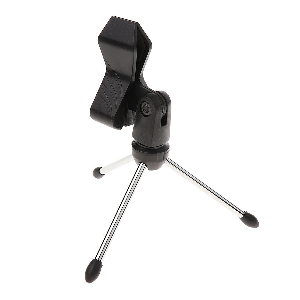 Desktop Tripod Microphone Stand with Clip for Stage Conference #2