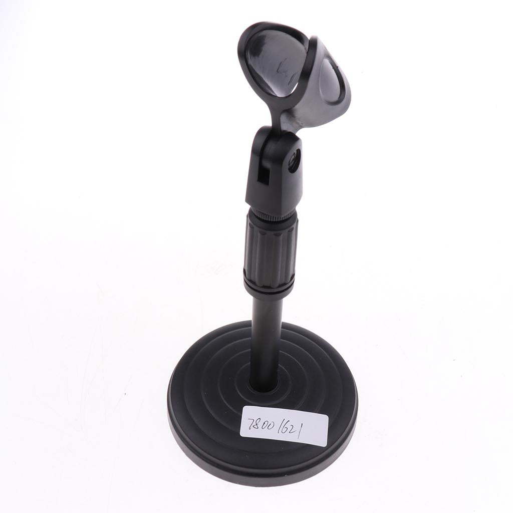 Desktop Microphone Stand Tabletop Clip Holder Mount for Meeting Detachable
