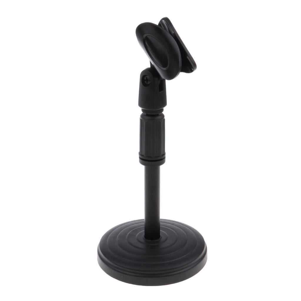 Desktop Microphone Stand Tabletop Clip Holder Mount for Meeting Detachable