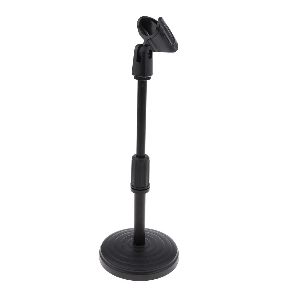 Desktop Microphone Stand Tabletop Clip Holder Mount for Meeting Detachable