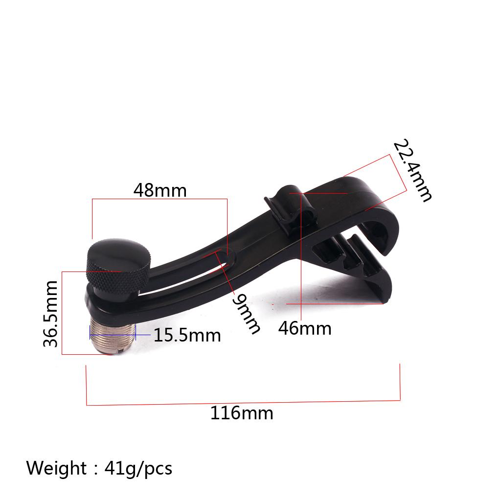 Shockproof Mount Kit Microphone Clamp Clip Holder Stand for Musical Black