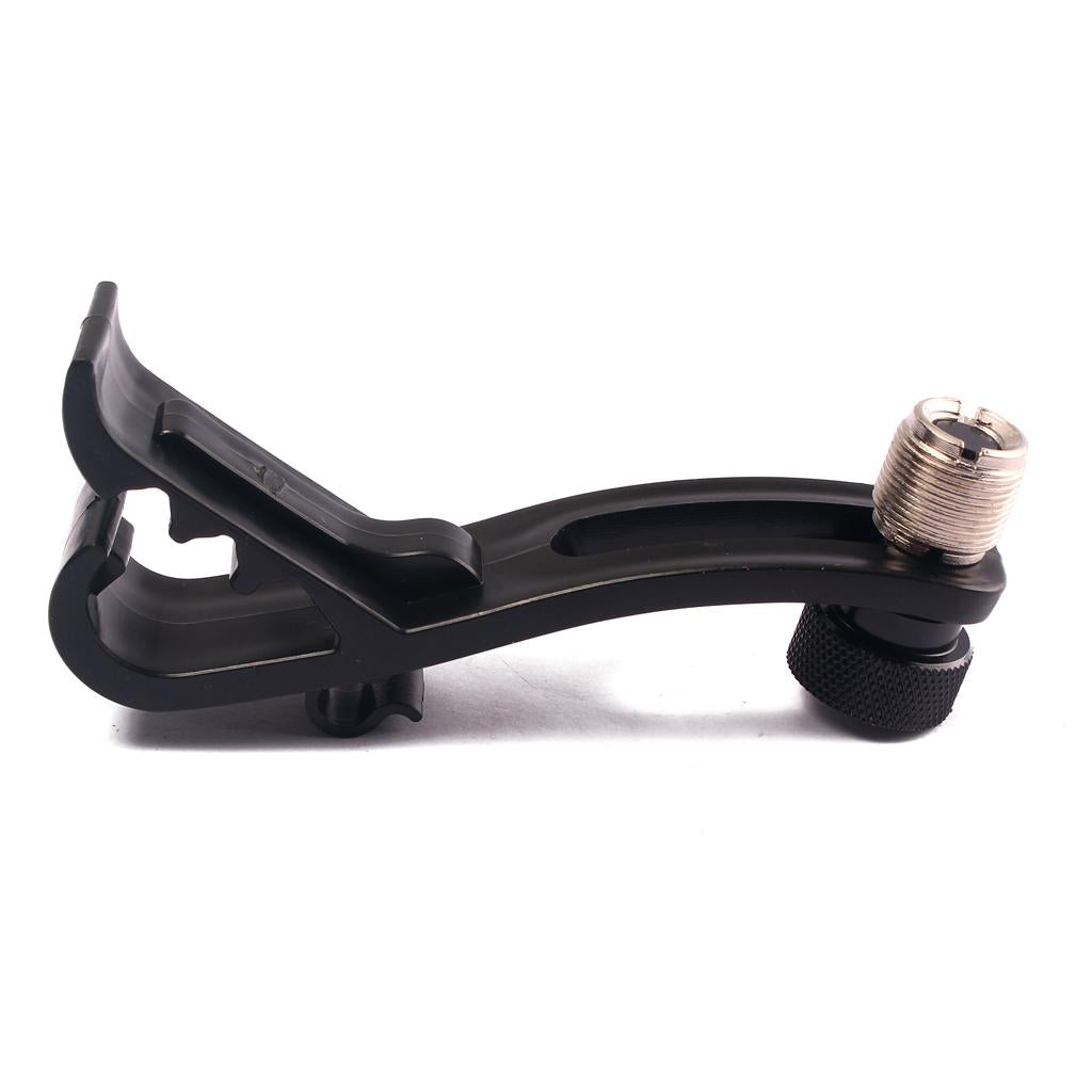 Shockproof Mount Kit Microphone Clamp Clip Holder Stand for Musical Black