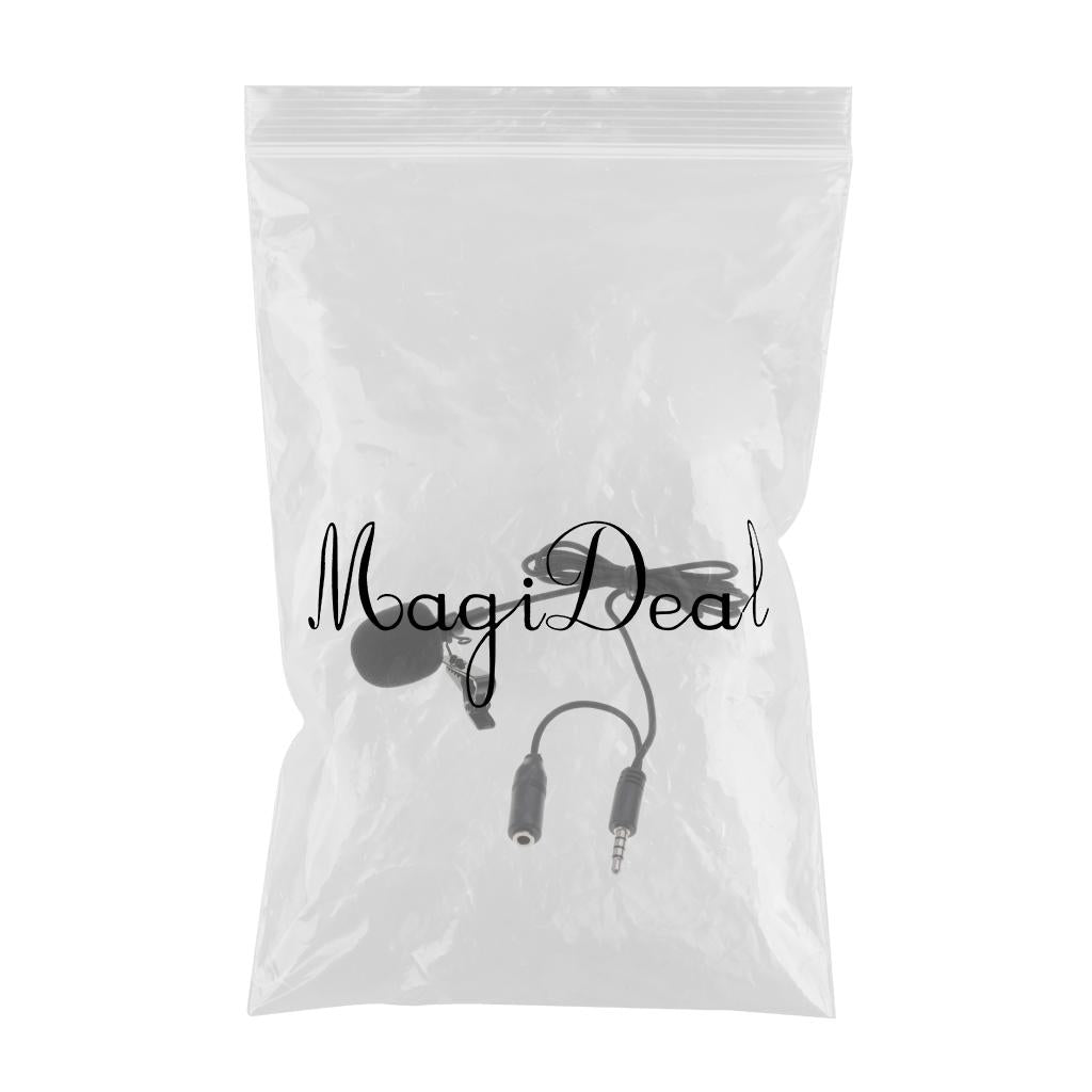 3.5mm Plug Clip On Lapel Collar Condenser Microphone