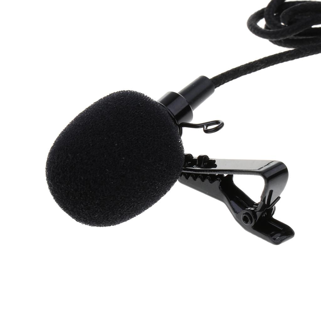3.5mm Plug Clip On Lapel Collar Condenser Microphone