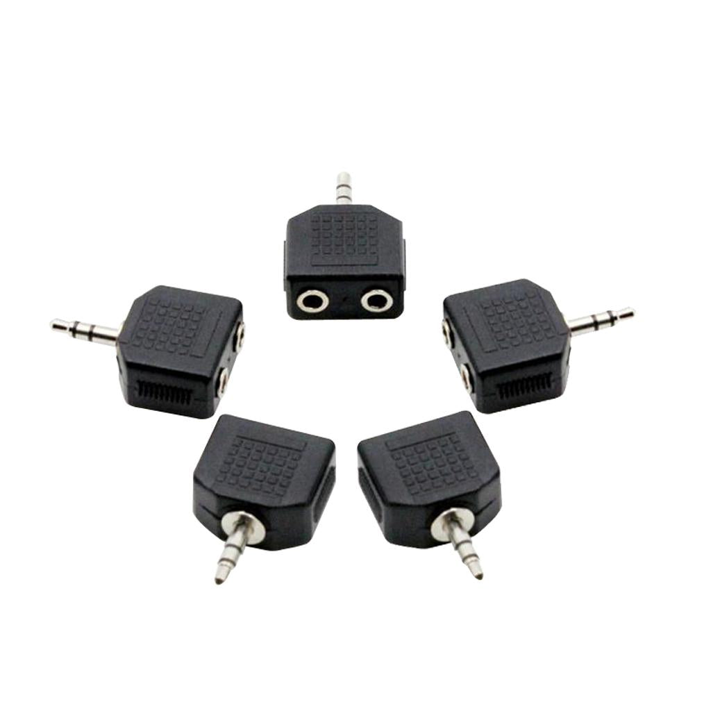 5 Pieces F-41 Audio Output Connector 3.5mm to 3.5mm Audio Jack Plug