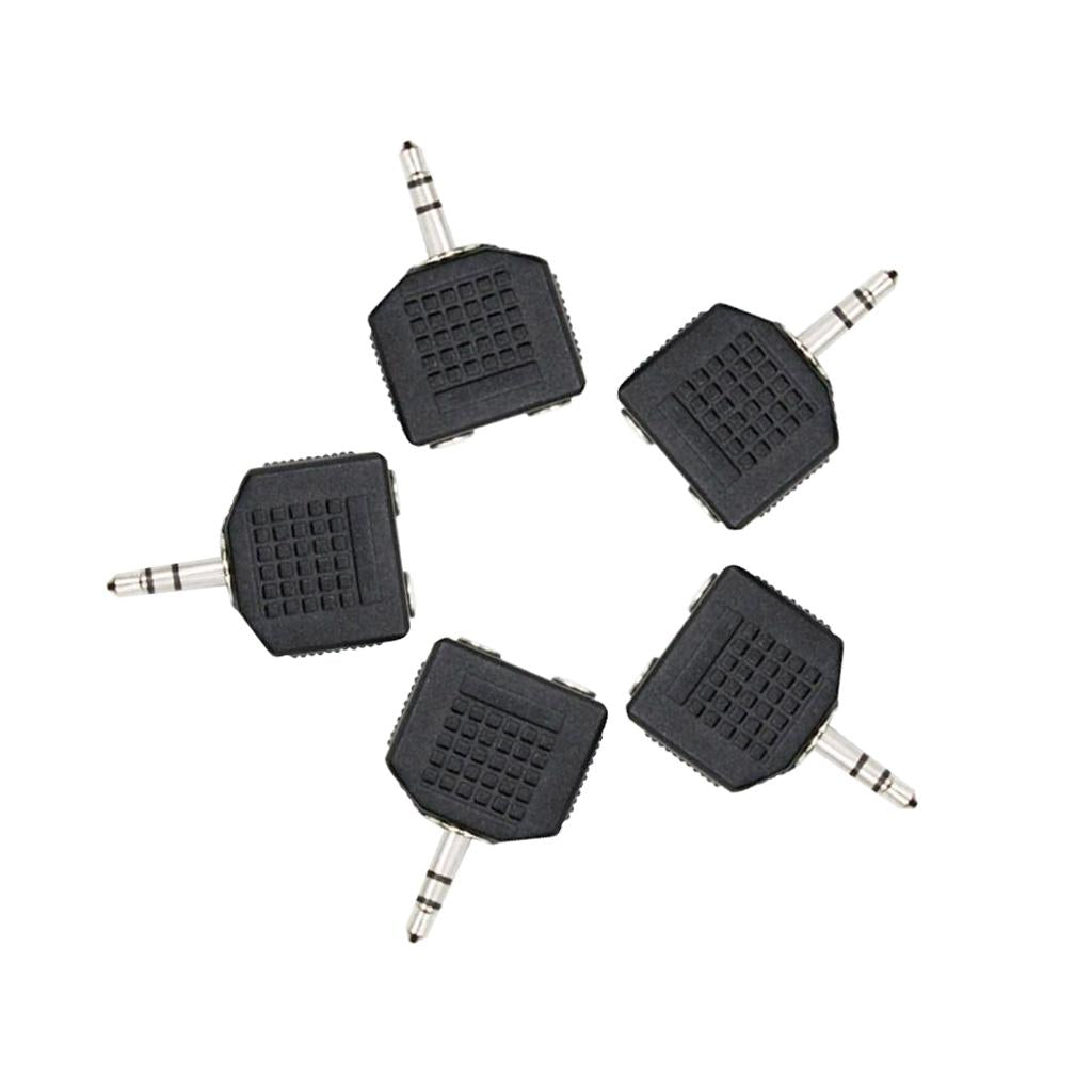 5 Pieces F-41 Audio Output Connector 3.5mm to 3.5mm Audio Jack Plug