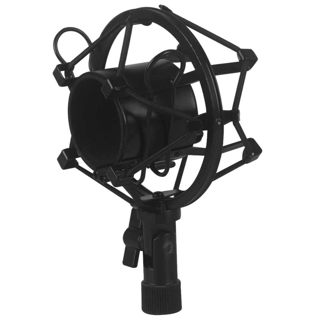 Studio Microphone Shock Mount Stand Clip for Computer Condenser Microphone