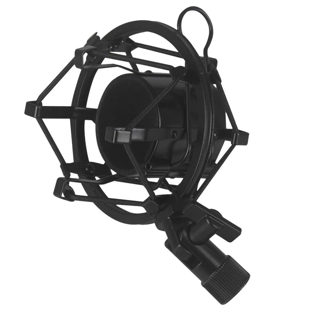 Studio Microphone Shock Mount Stand Clip for Computer Condenser Microphone