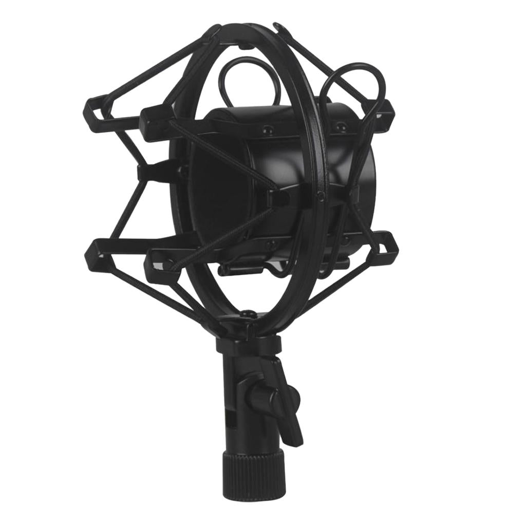 Studio Microphone Shock Mount Stand Clip for Computer Condenser Microphone