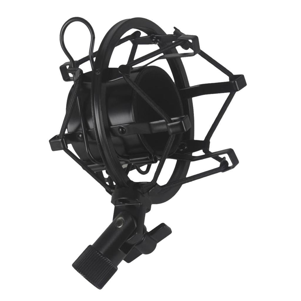 Studio Microphone Shock Mount Stand Clip for Computer Condenser Microphone
