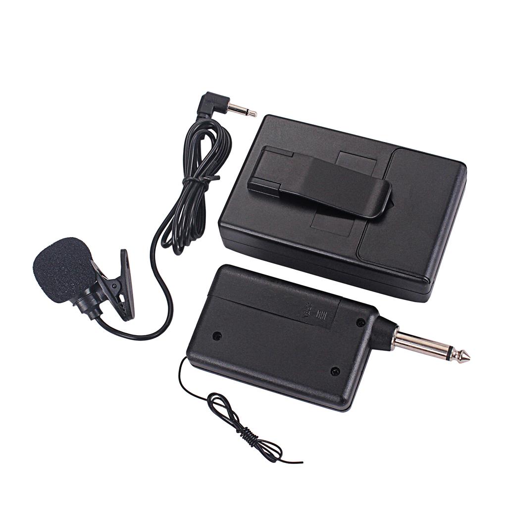Wireless Transmitter Receiver Lavalier Lapel Clip Mic Microphone System