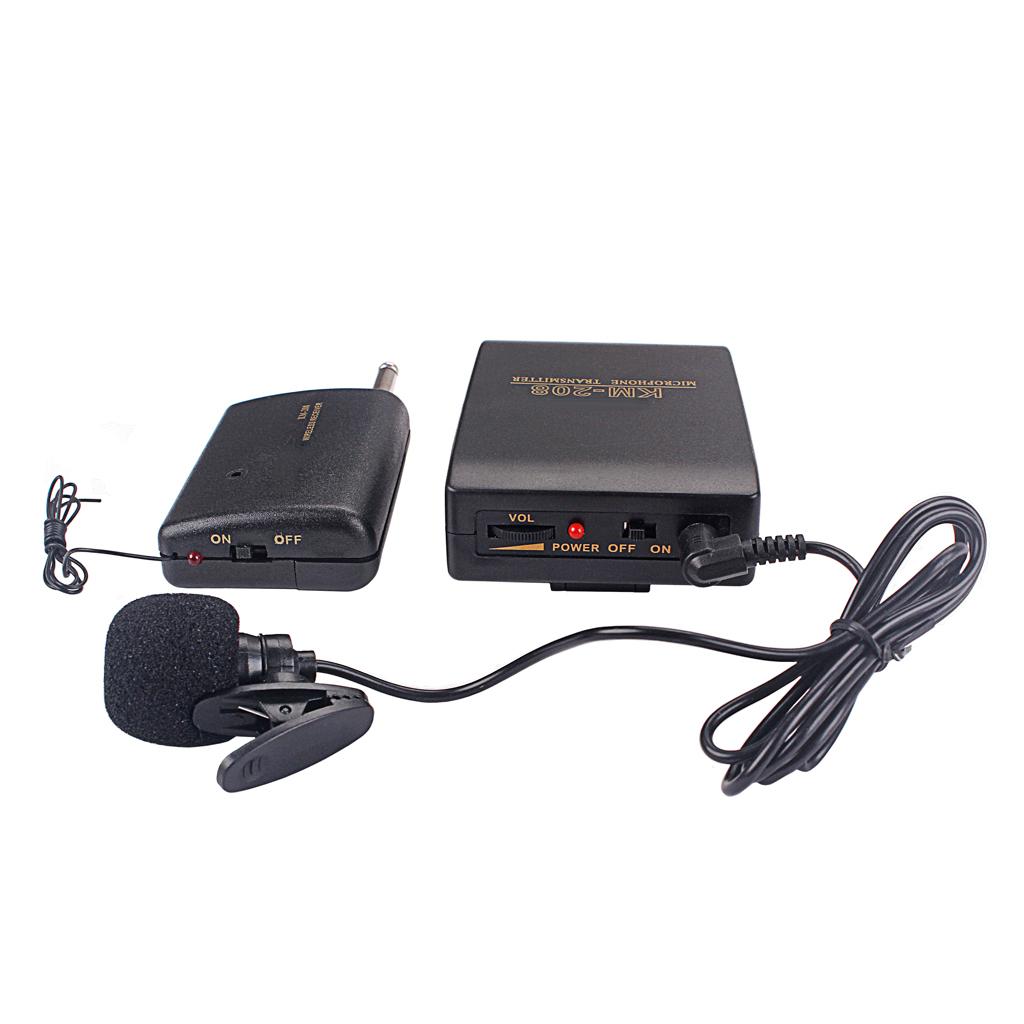 Wireless Transmitter Receiver Lavalier Lapel Clip Mic Microphone System