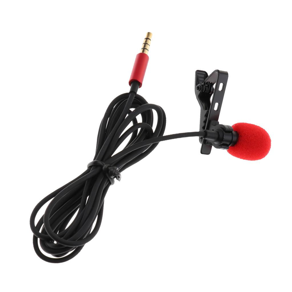 Clip-on 3.5mm Microphone Red
