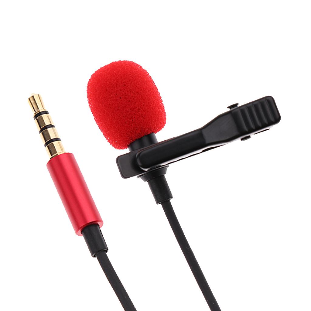 Clip-on 3.5mm Microphone Red