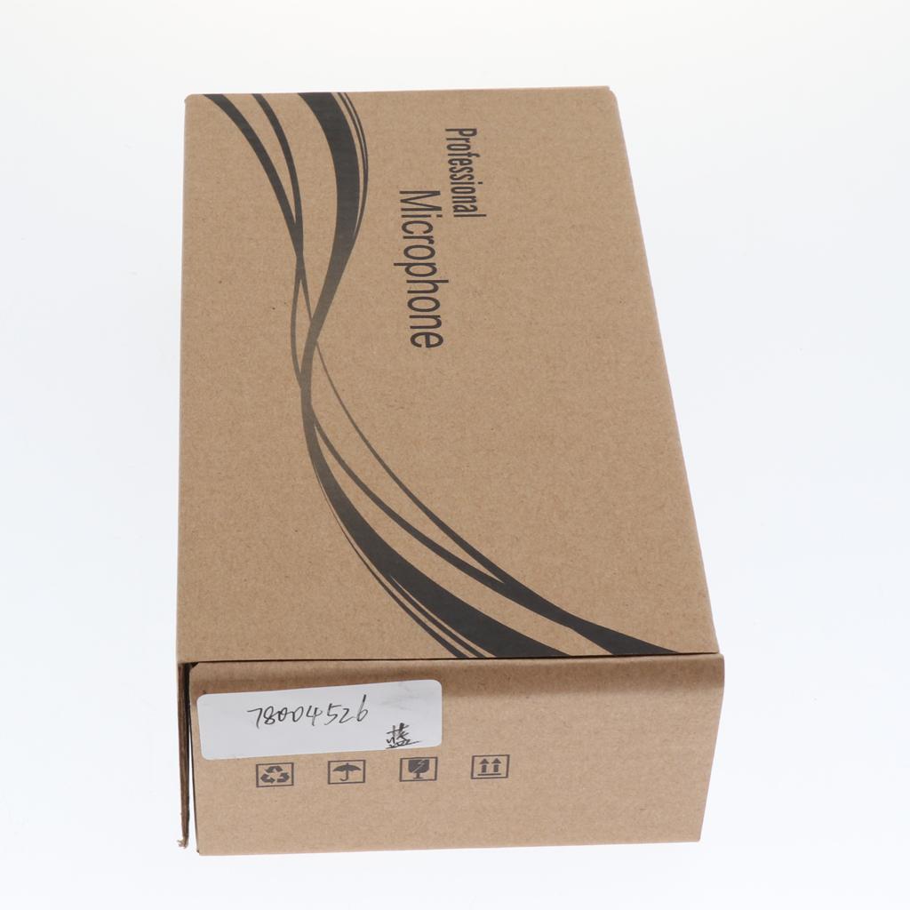 3.5mm Plug Play Condenser Microphone with Pop Filter&Stand Blue