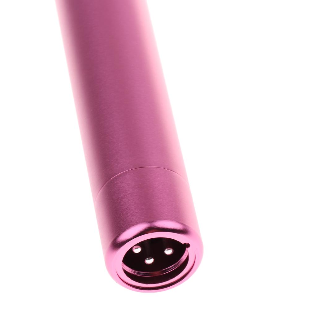 Mini Handheld Condenser Microphone for Phone Laptop KTV Karaoke Pink