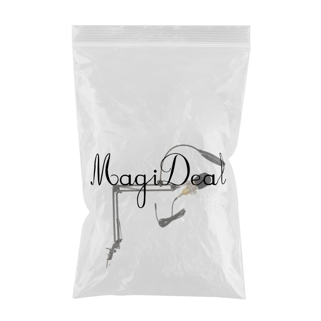 BM800 Condenser Microphone Sound Studio Singing Recording w/Shock Mount Gold