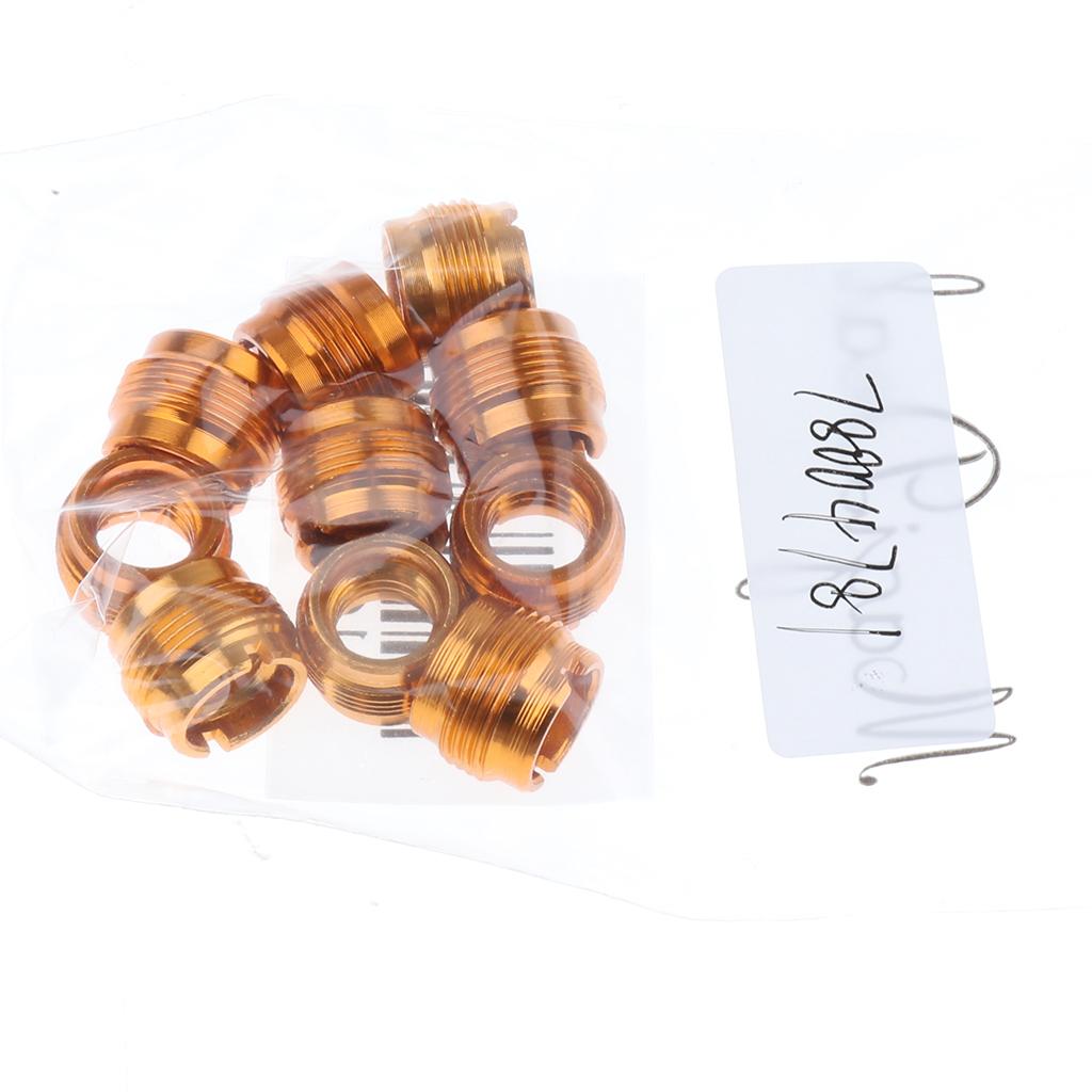 10 Pieces Microphone Clip Screw Thread Adaptor 3/8" to 5/8" Screws Gold