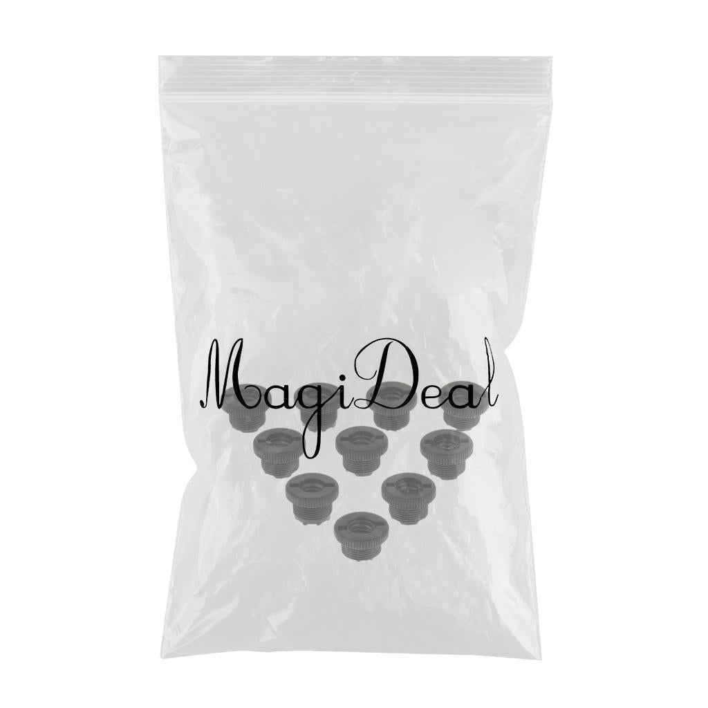 10 Pieces Microphone Clip Screw Thread Adaptor 3/8" to 5/8" Screws Black