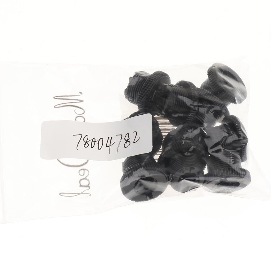 10 Pieces Microphone Clip Screw Thread Adaptor 3/8" to 5/8" Screws Black