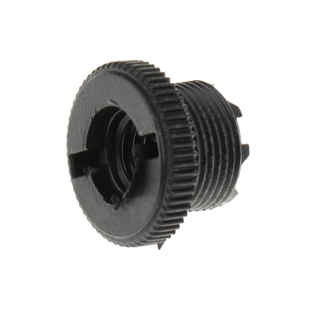 10 Pieces Microphone Clip Screw Thread Adaptor 3/8" to 5/8" Screws Black