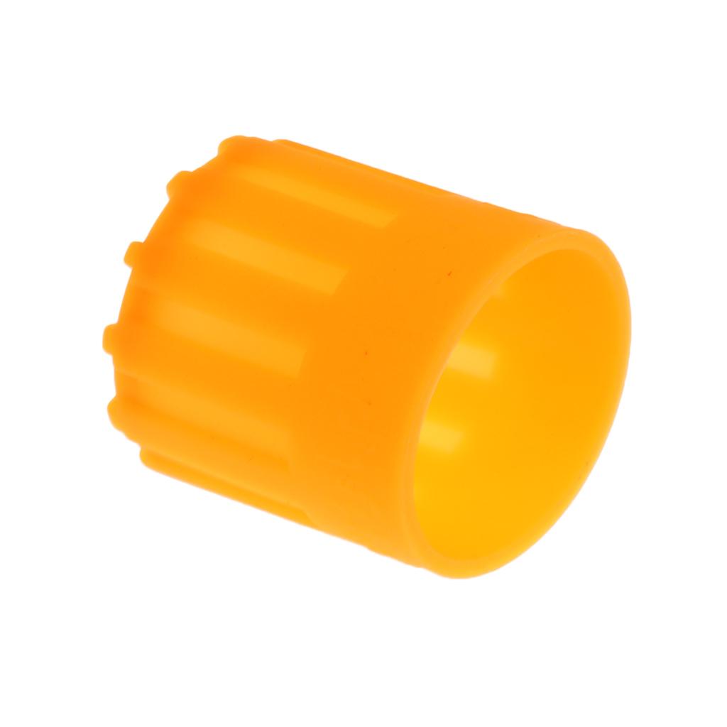 2pcs Handheld Wireless Mic Anti-rolling Protection Silicone Ring Orange