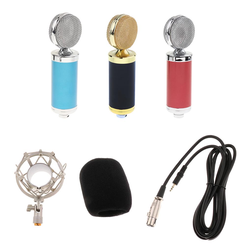 3.5mm Plug Play Condenser Microphone Red