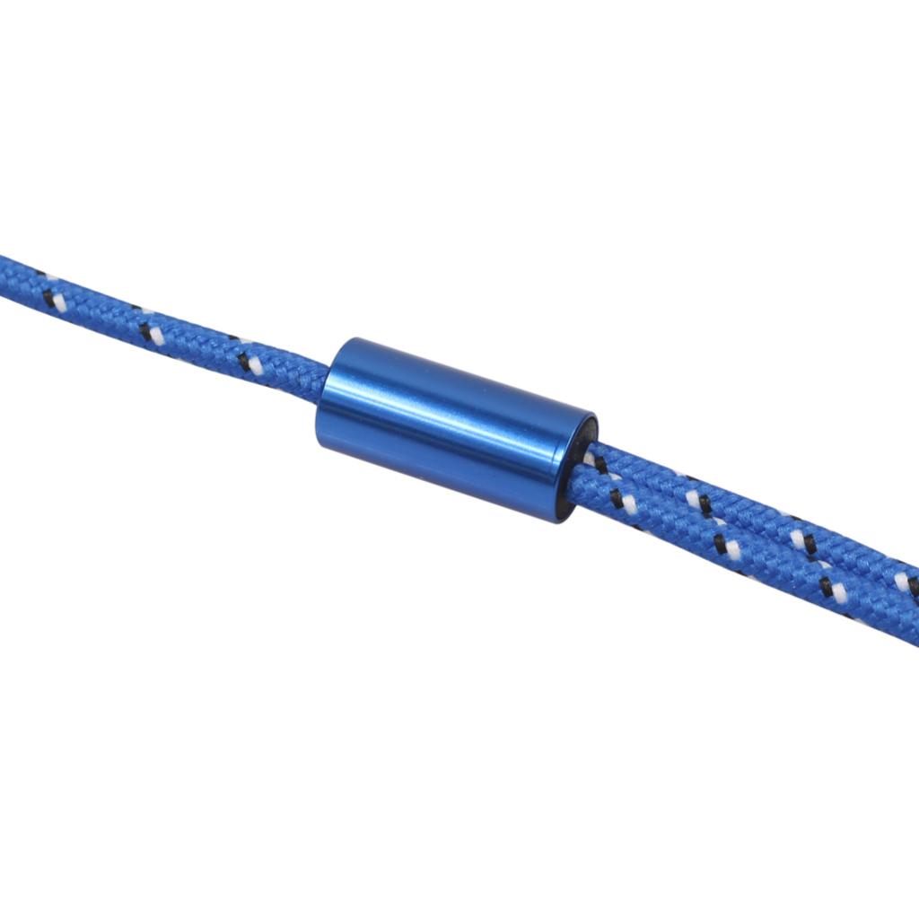 Blue Braided 1/8'' Jack 3.5mm Stereo Male to 2 RCA Male Audio Cable 10m