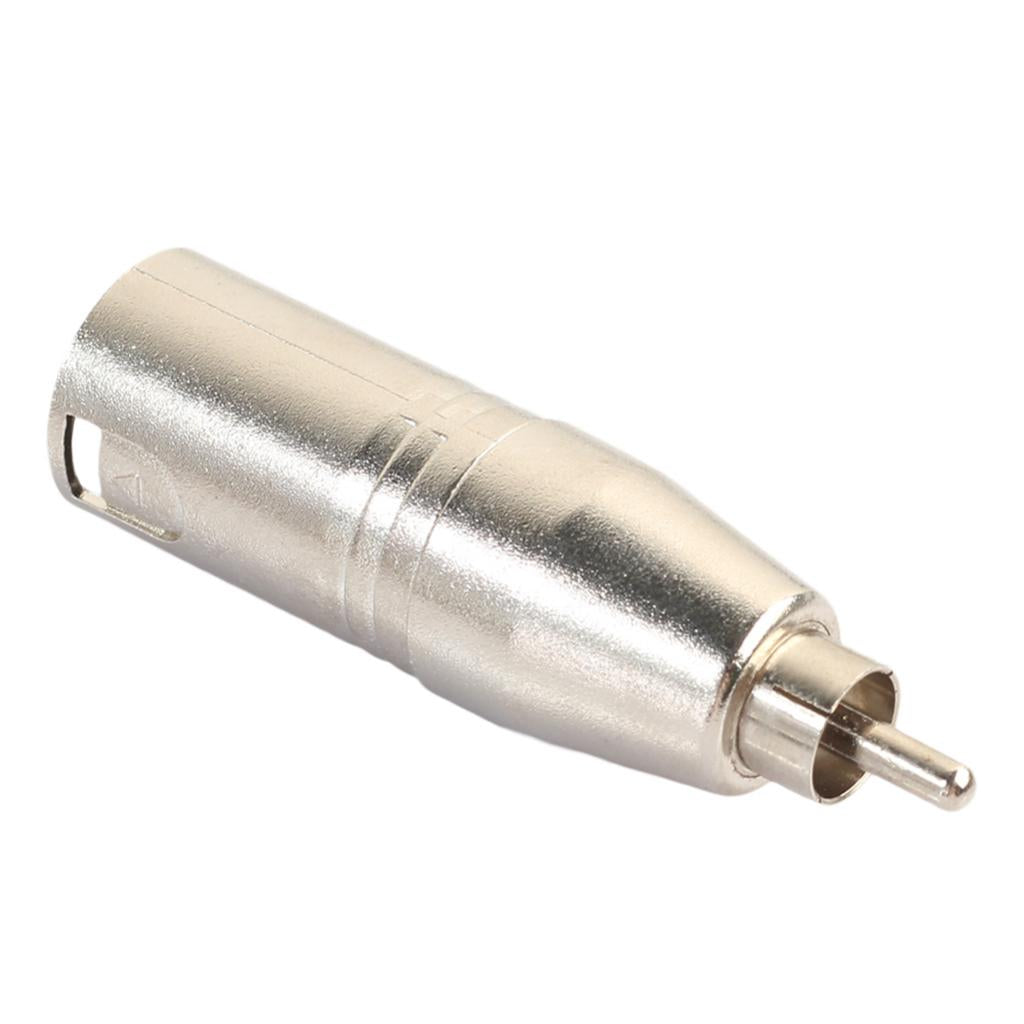 XLR 3Pin Male to RCA Male Audio Adapter Converter Connector for Microphone
